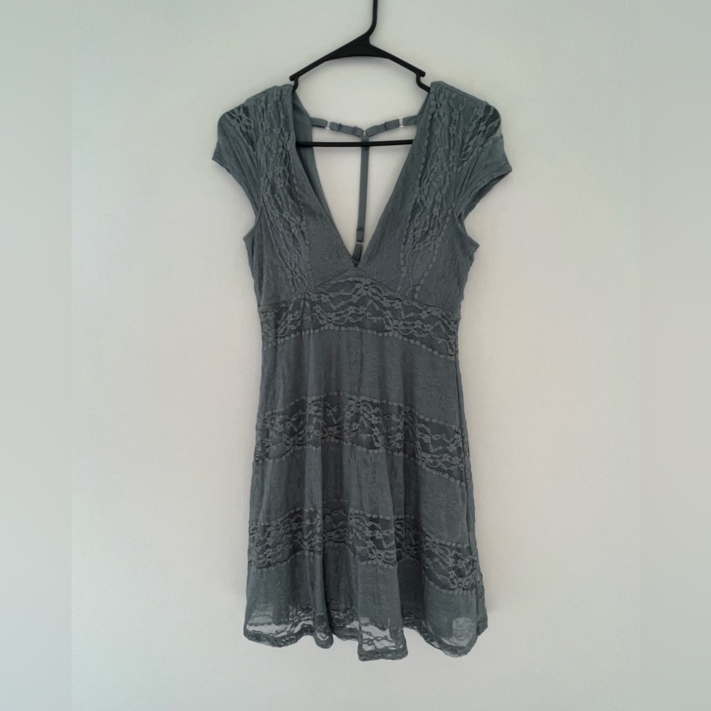 Charlotte Russe Lace Blue Dress